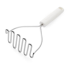 KitchenAid Potato Masher Classic Porcelain White Plastic Stainless Steel 25.5 cm - Masher