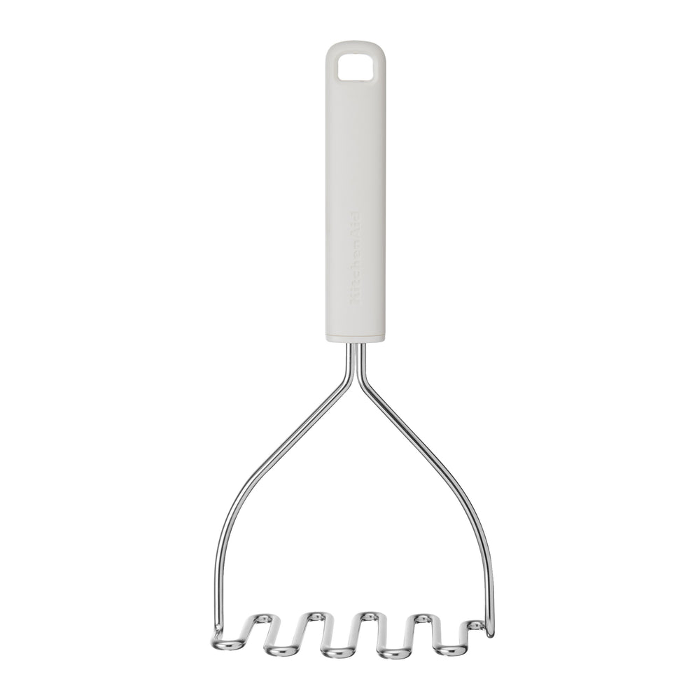KitchenAid Potato Masher Classic Porcelain White Plastic Stainless Steel 25.5 cm - Masher