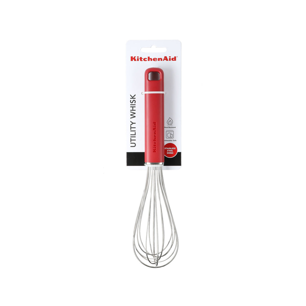 KitchenAid Whisk Classic Empire Red Plastic / Stainless Steel 27cm - Baking Whisk Dishwasher-safe