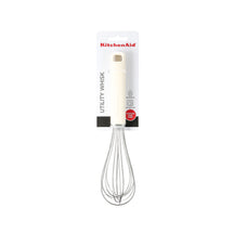 KitchenAid Whisk Classic Porcelain White Plastic / Stainless Steel 27cm - Baking Whisk Dishwasher-safe