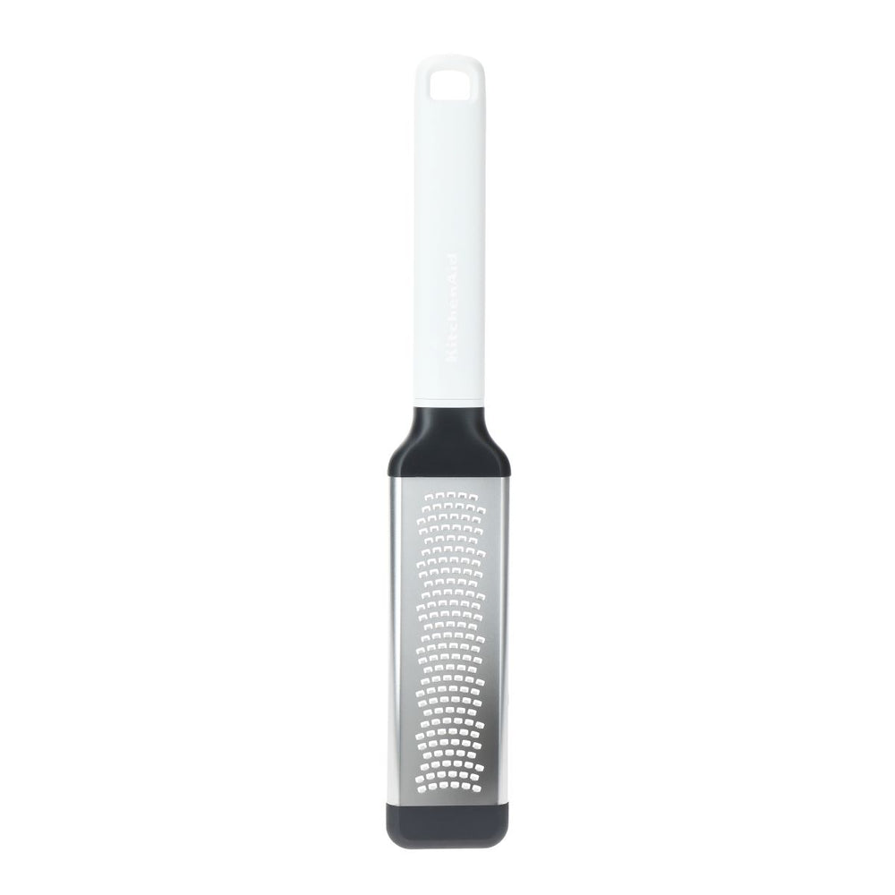 KitchenAid Fine Grater Classic Porcelain White Plastic / Stainless Steel 29cm - Fine Zester