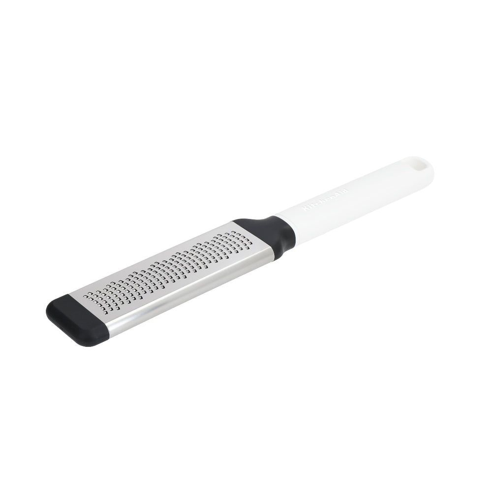 KitchenAid Fine Grater Classic Porcelain White Plastic / Stainless Steel 29cm - Fine Zester