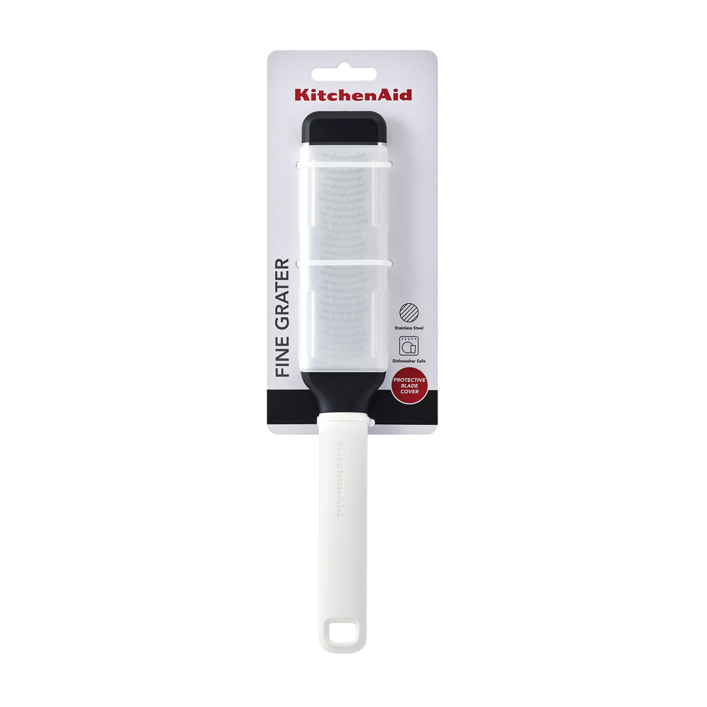 KitchenAid Fine Grater Classic Porcelain White Plastic / Stainless Steel 29cm - Fine Zester