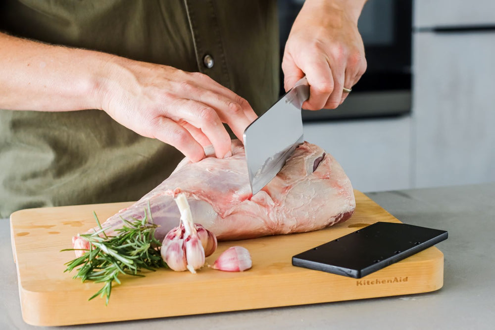KitchenAid Cleaver Gourmet Stainless Steel 15 cm - Chopping Knife - with blade protector