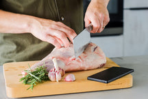 KitchenAid Cleaver Gourmet Stainless Steel 15 cm - Chopping Knife - with blade protector