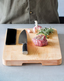 KitchenAid Chef Knife Gourmet Stainless Steel 20 cm - All-Purpose Kitchen Knife - with blade protector