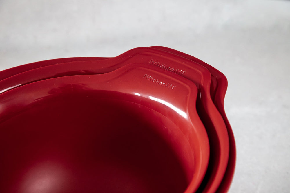 KitchenAid Mixing Bowl Set Core Empire Red 3-piece - 2.4, 3.3 & 4.3 litre