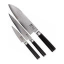 Set de cuchillos Kai Shun Classic - acero damasco de 32 capas - (Cuchillo de oficina + Cuchillo universal + Cuchillo Santoku) 3 piezas - DMS-310