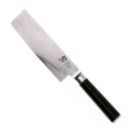 Kai Nakirimes Shun Classic 16 cm damaststaal met zwart heft, vrijstaand op witte achtergrond