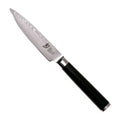 Kai Officemes Shun Classic 10 cm damaststaal met zwart heft, vrijstaand op witte achtergrond