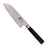 Kai Santokumes Shun Classic 13.75 cm damaststaal met zwart heft, vrijstaand op witte achtergrond