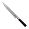 Kai Vleesmes Shun Classic 23 cm damaststaal met zwart heft, vrijstaand op witte achtergrond