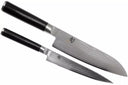 Set de cuchillos Kai Shun Classic - acero damasco de 32 capas - (Cuchillo universal + Cuchillo Santoku) 2 piezas - DMS-230