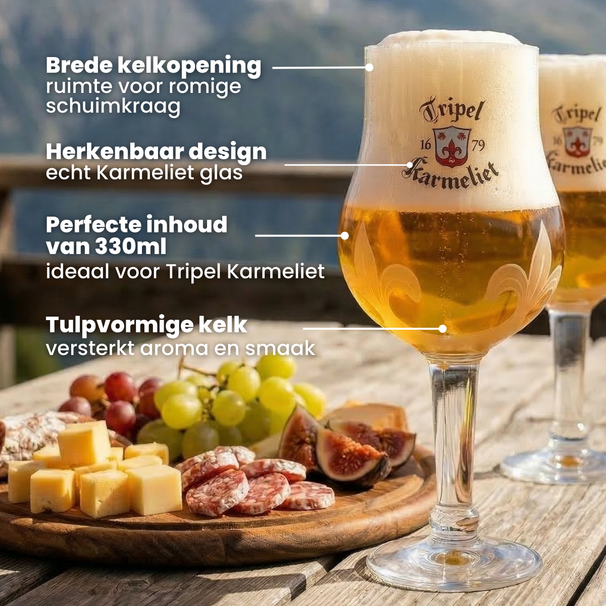 Vasos de cerveza Karmeliet - 330 ml - 6 unidades