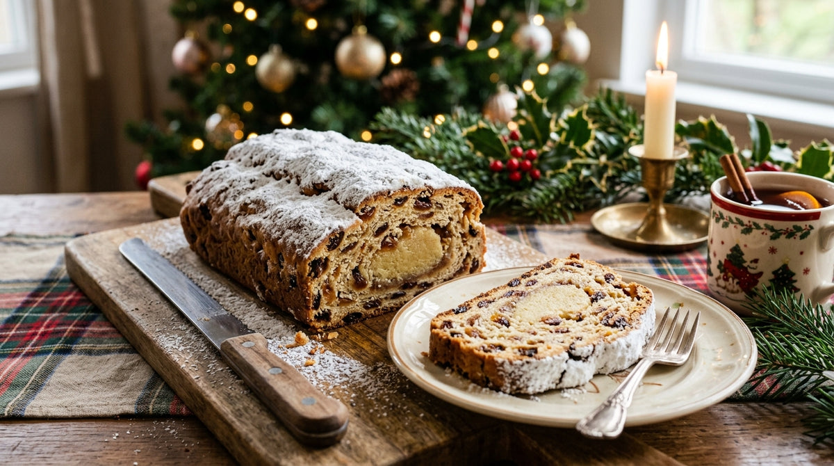 Festive, soft and filled with almond paste: the Christmas stollen you make yourself.