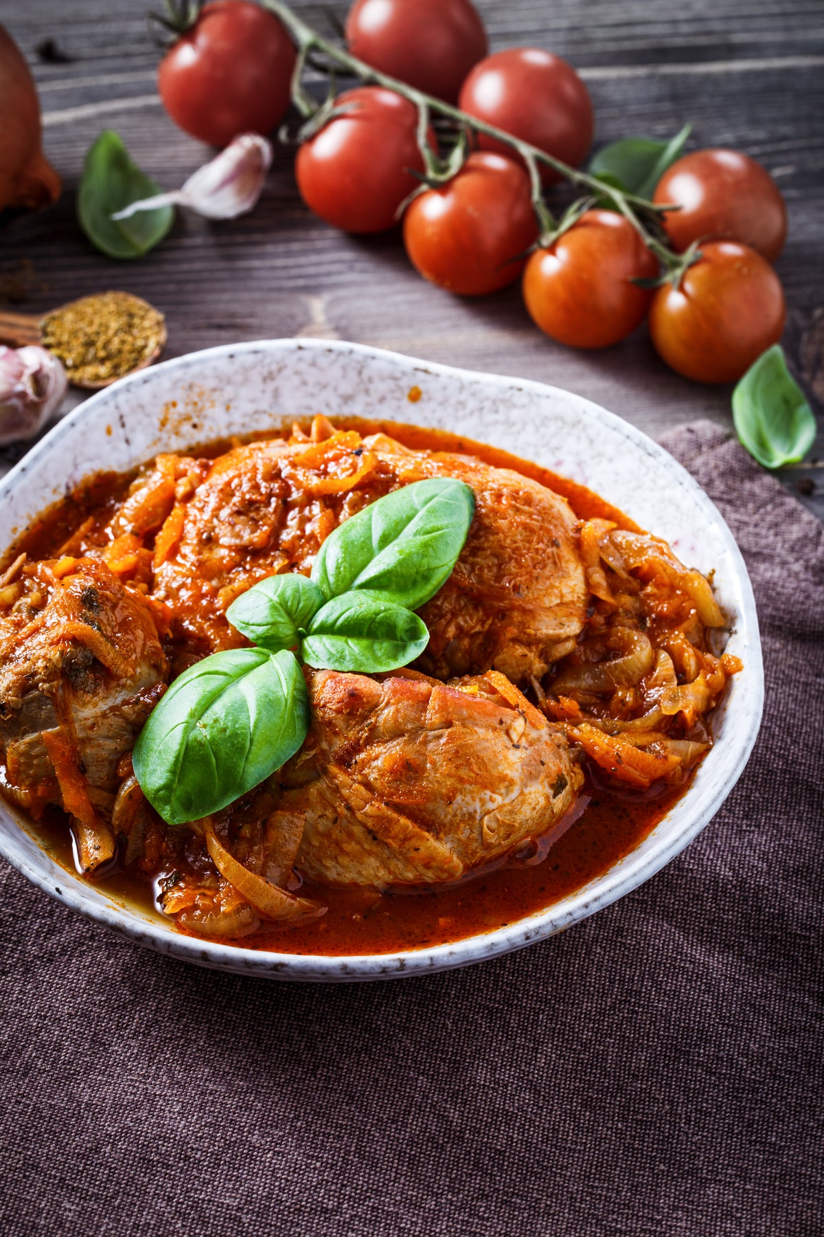 un estofado italiano de cazador