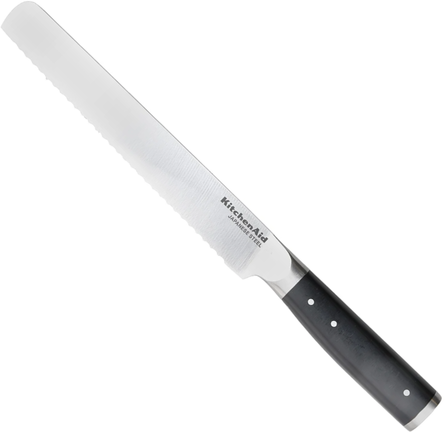 KitchenAid Bread Knife Gourmet Stainless Steel 20 cm - with knife protector