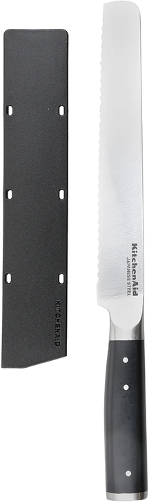 KitchenAid Bread Knife Gourmet Stainless Steel 20 cm - with knife protector