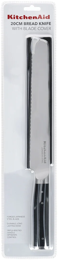 KitchenAid Bread Knife Gourmet Stainless Steel 20 cm - with knife protector