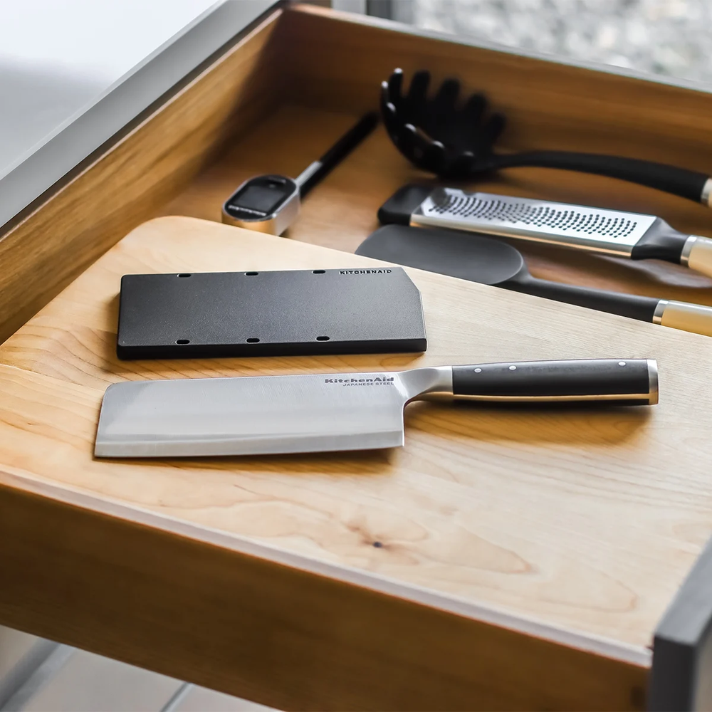 KitchenAid Cleaver Gourmet Stainless Steel 15 cm - Chopping Knife - with blade protector