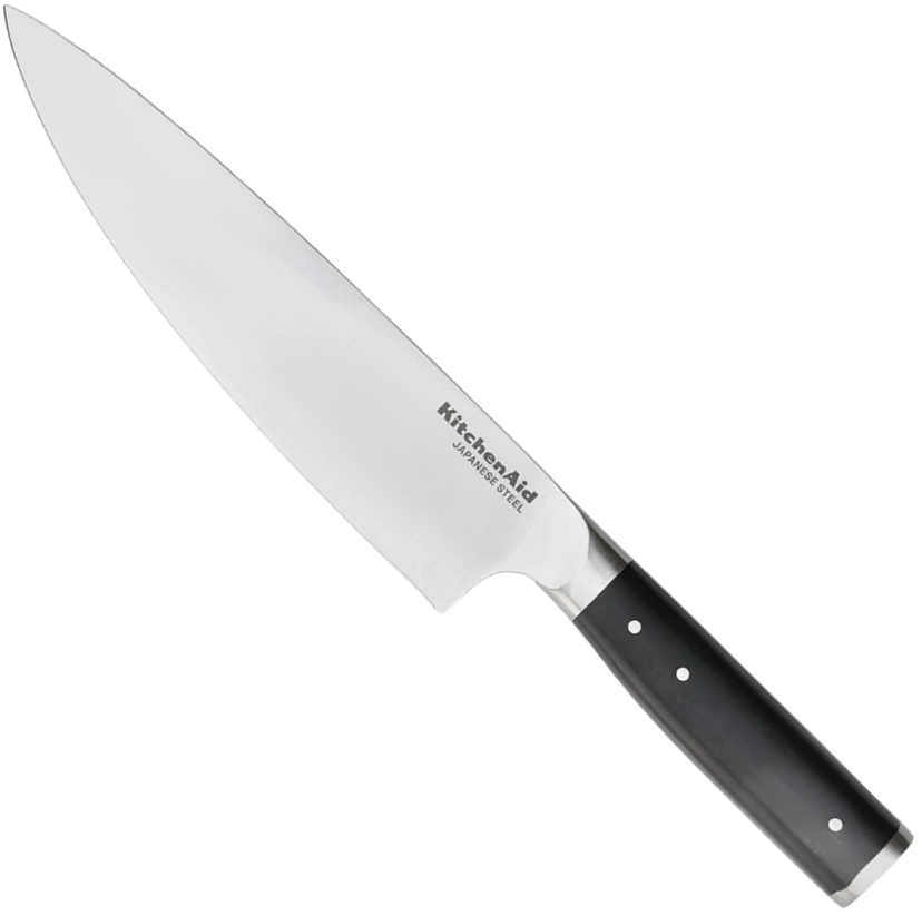 KitchenAid Chef Knife Gourmet Stainless Steel 20 cm - All-Purpose Kitchen Knife - with blade protector