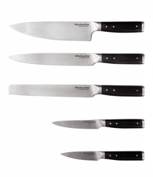 KitchenAid Knife Block Gourmet Birchwood 6-piece - Integrated Knife Sharpener