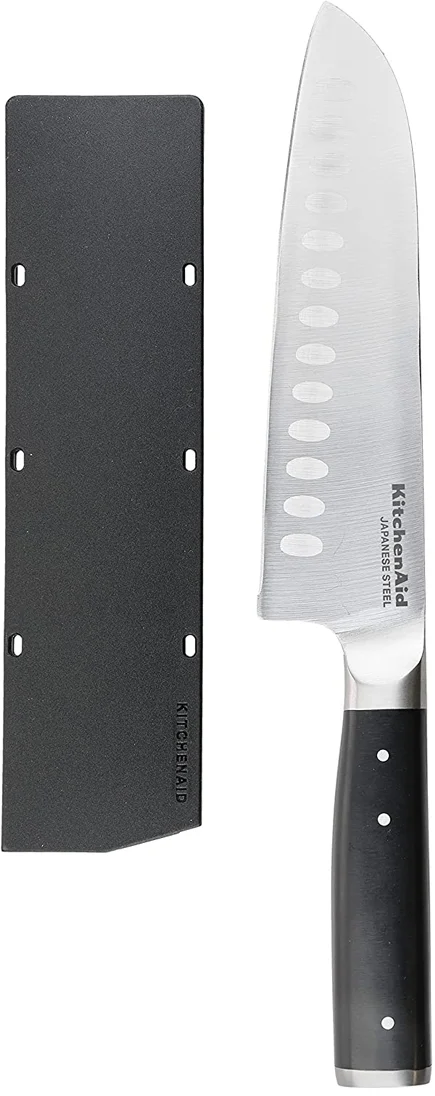 Cuchillo Santoku Gourmet 18 cm + protector de cuchillo gratis