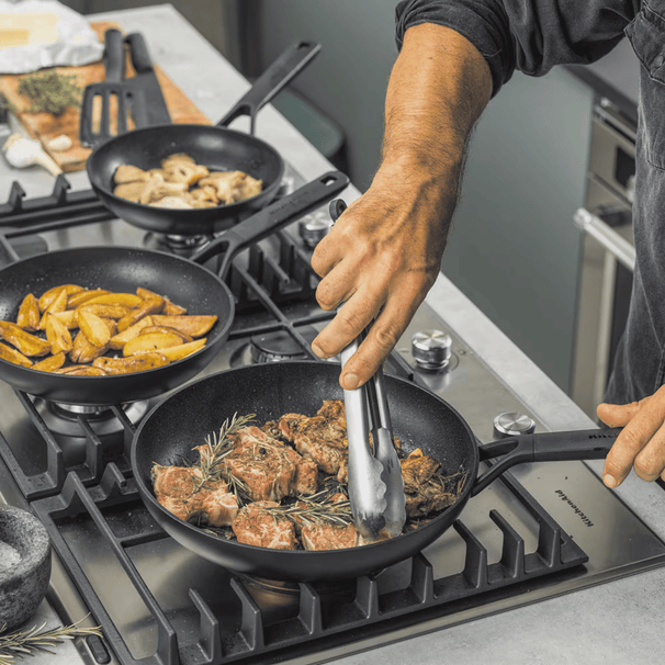 KitchenAid Frying Pan Set Classic Forged - ø 20, 24 & 28 cm - ceramic non-stick coating