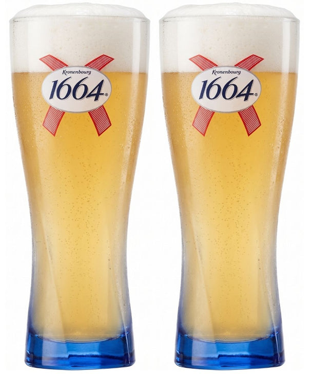Kronenbourg 1664 Blanc Beer Glasses 250 ml - 2 pieces
