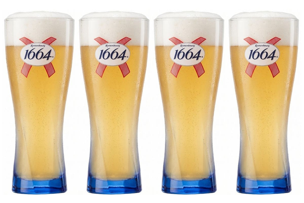 Kronenbourg 1664 Blanc Beer Glasses 330 ml - 4 pieces