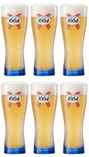 Kronenbourg 1664 Blanc Beer Glasses 250 ml - 6 pieces