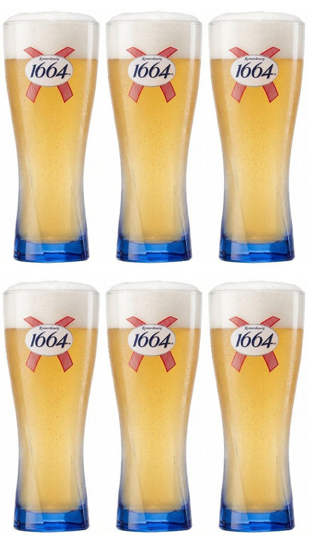Kronenbourg 1664 Blanc Beer Glasses 250 ml - 6 pieces