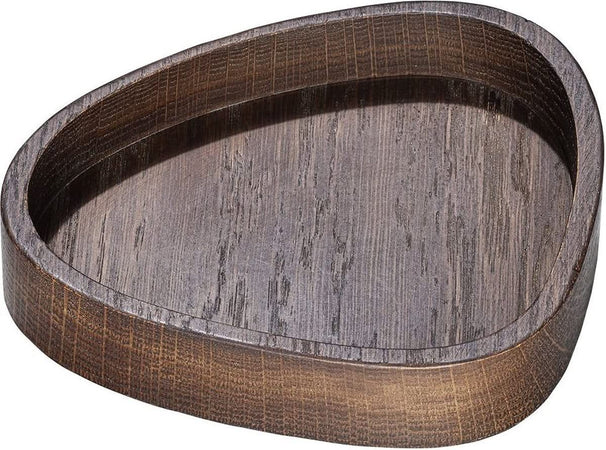 Soporte para posavasos LIND DNA - Madera de roble - Ahumado - 14 x 13 cm