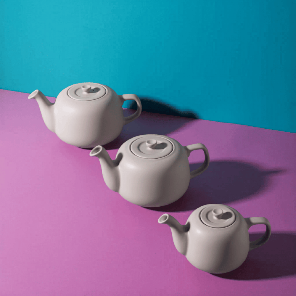 La Cafetière Classic Latte Teapot - Stoneware - 1.2 Liter