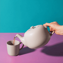 La Cafetière Classic Latte Teapot - Stoneware - 1.2 Liter