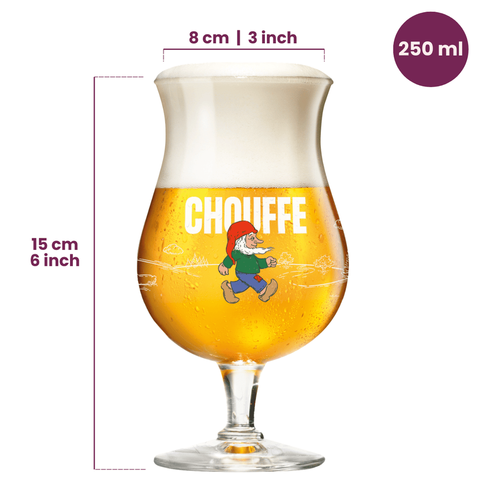 La Chouffe Beer glasses - 250 ml - 6 pieces