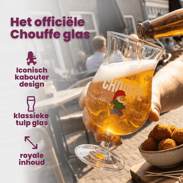 Vasos de cerveza La Chouffe - 330 ml - 2 piezas