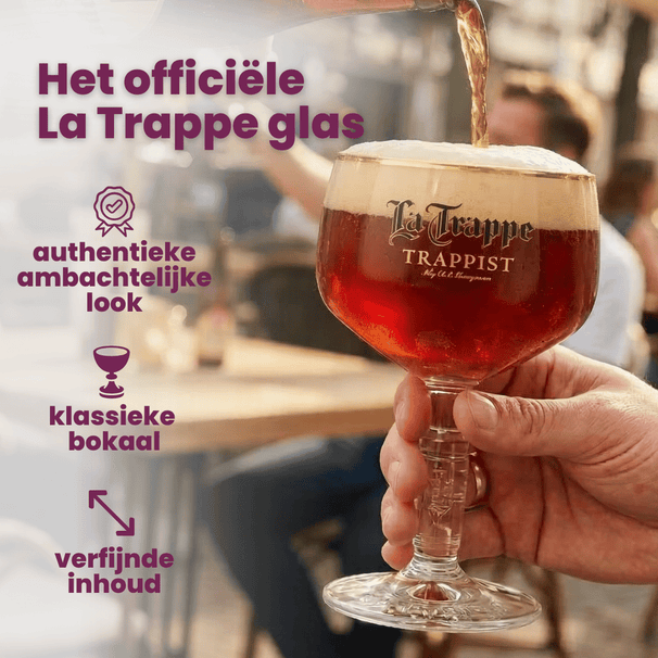 Vasos de cerveza La Trappe tipo cáliz 250 ml - 2 unidades