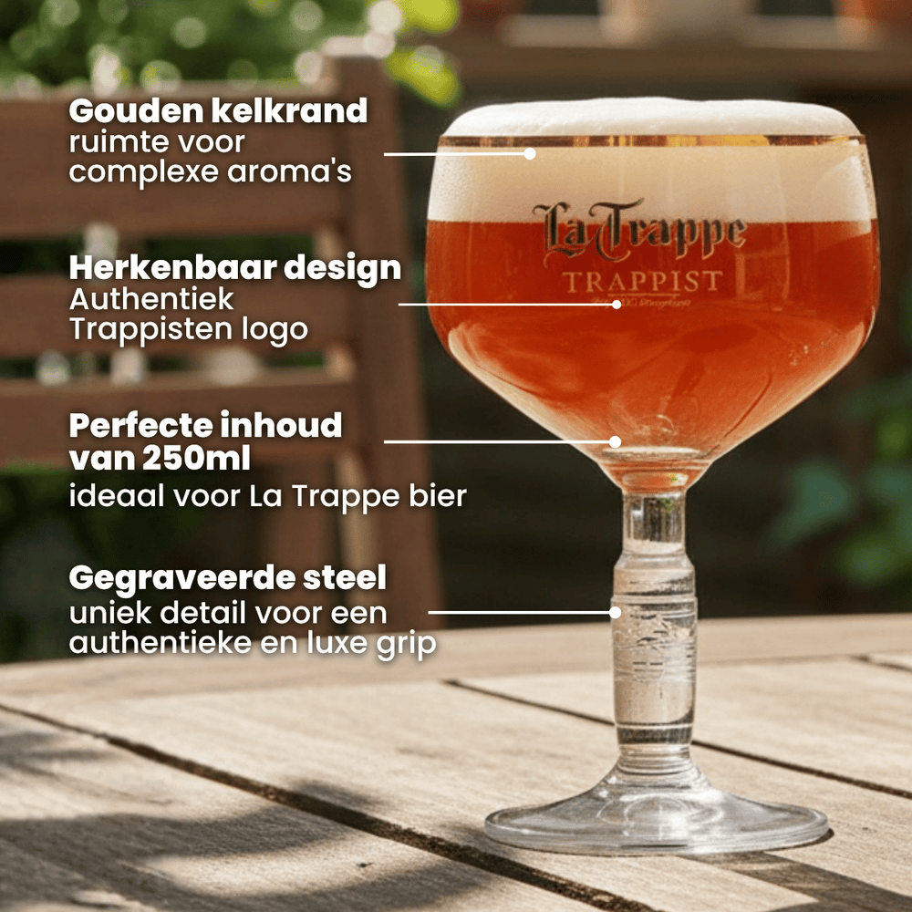 La Trappe Beer Glasses 250 ml - 4 pieces