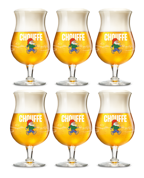 Vasos de cerveza La Chouffe - 250 ml - 6 piezas