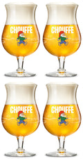La Chouffe Beer Glasses - 330 ml - 4 pieces