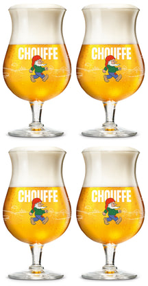 La Chouffe Beer Glasses - 330 ml - 4 pieces