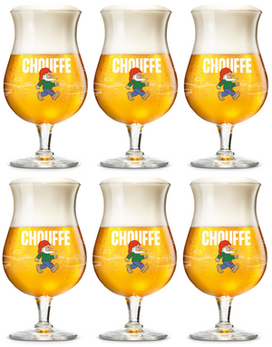 Vasos de cerveza La Chouffe - 330 ml - 6 piezas