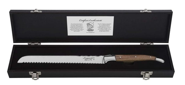 Cuchillo para pan Laguiole Style de Vie Madera de olivo