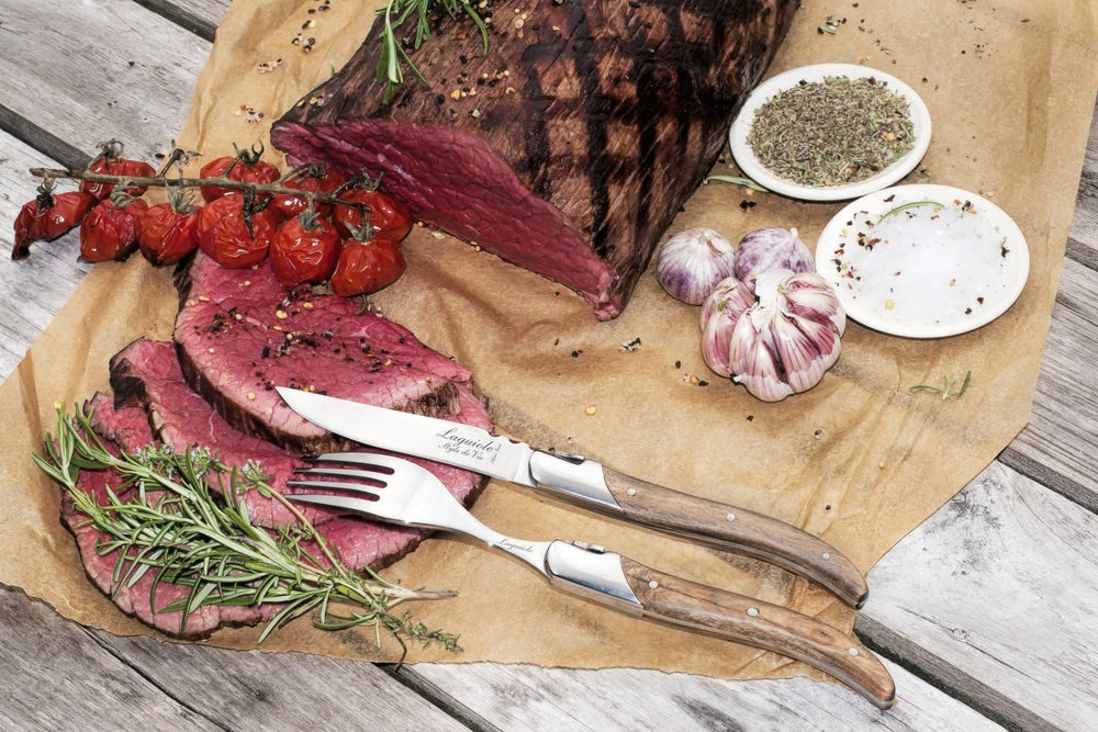 Laguiole Style de Vie Steak forks Luxury Line Olive wood - 6 pieces