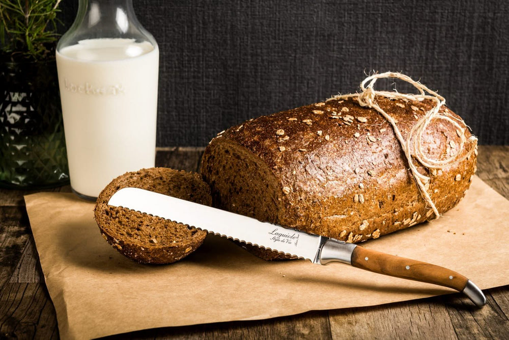 Laguiole Style de Vie Bread Knife Olive Wood