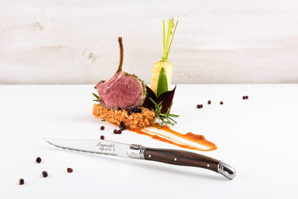 Laguiole Style de Vie Steak knives Premium Line Dark Wood - 6 pieces