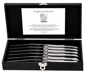 Cuchillos para steak Laguiole Style de Vie Luxury Line Acero inoxidable - 6 piezas