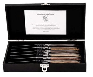 Cuchillos para steak Laguiole Style de Vie Luxury Line - 6 piezas