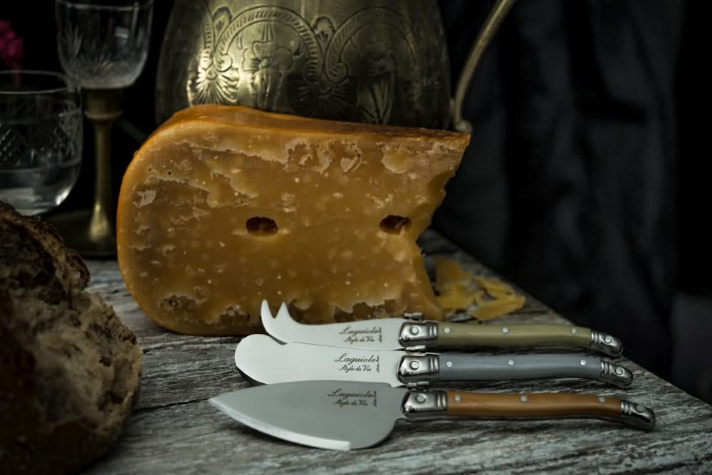 Laguiole Style de Vie Cheese knife set Treasure 3 pieces